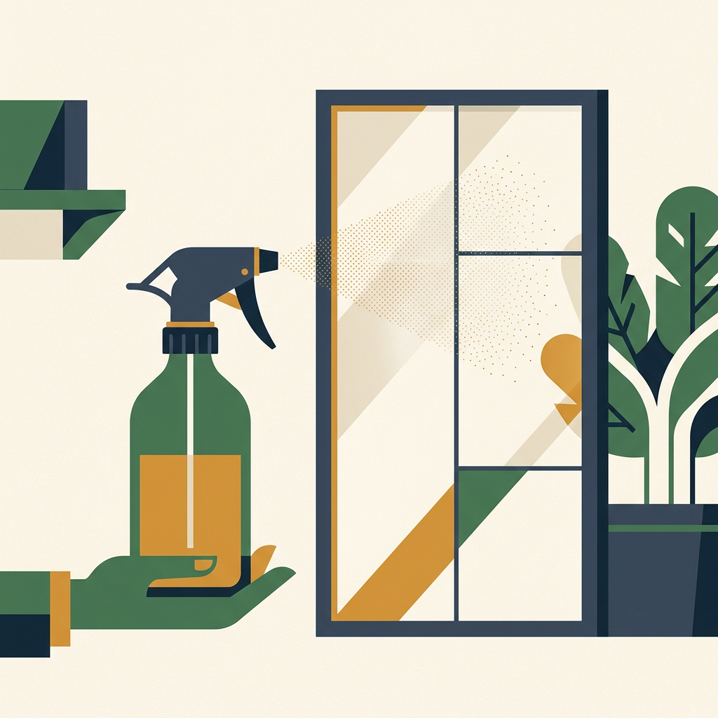 Illustration of Glass cleaners