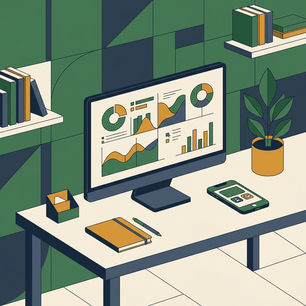 Illustration of Electronics and screens