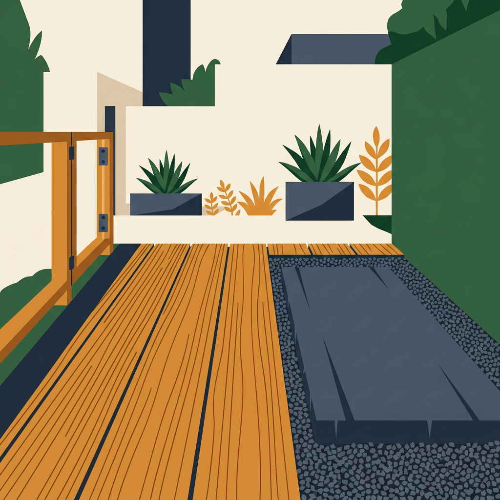 Illustration of Outdoor materials