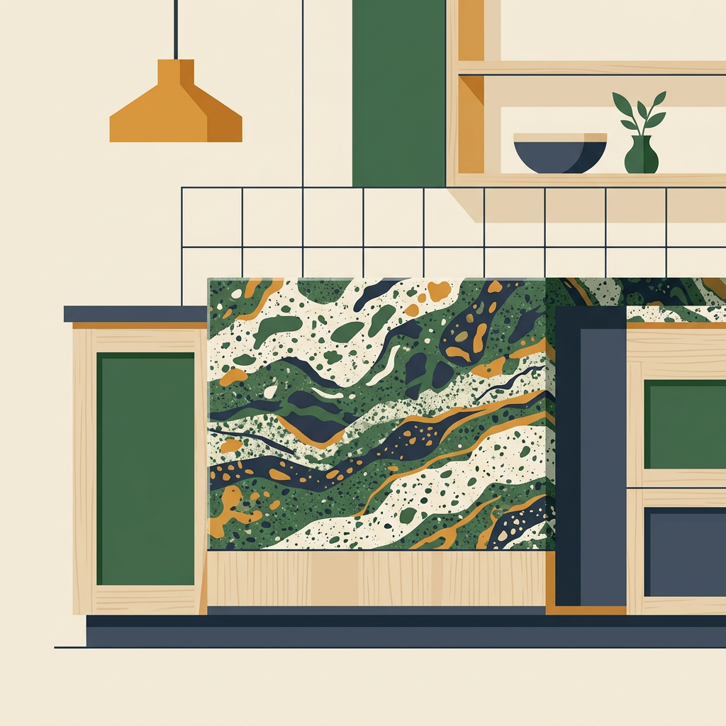 Illustration of Natural stone and countertops
